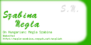 szabina megla business card